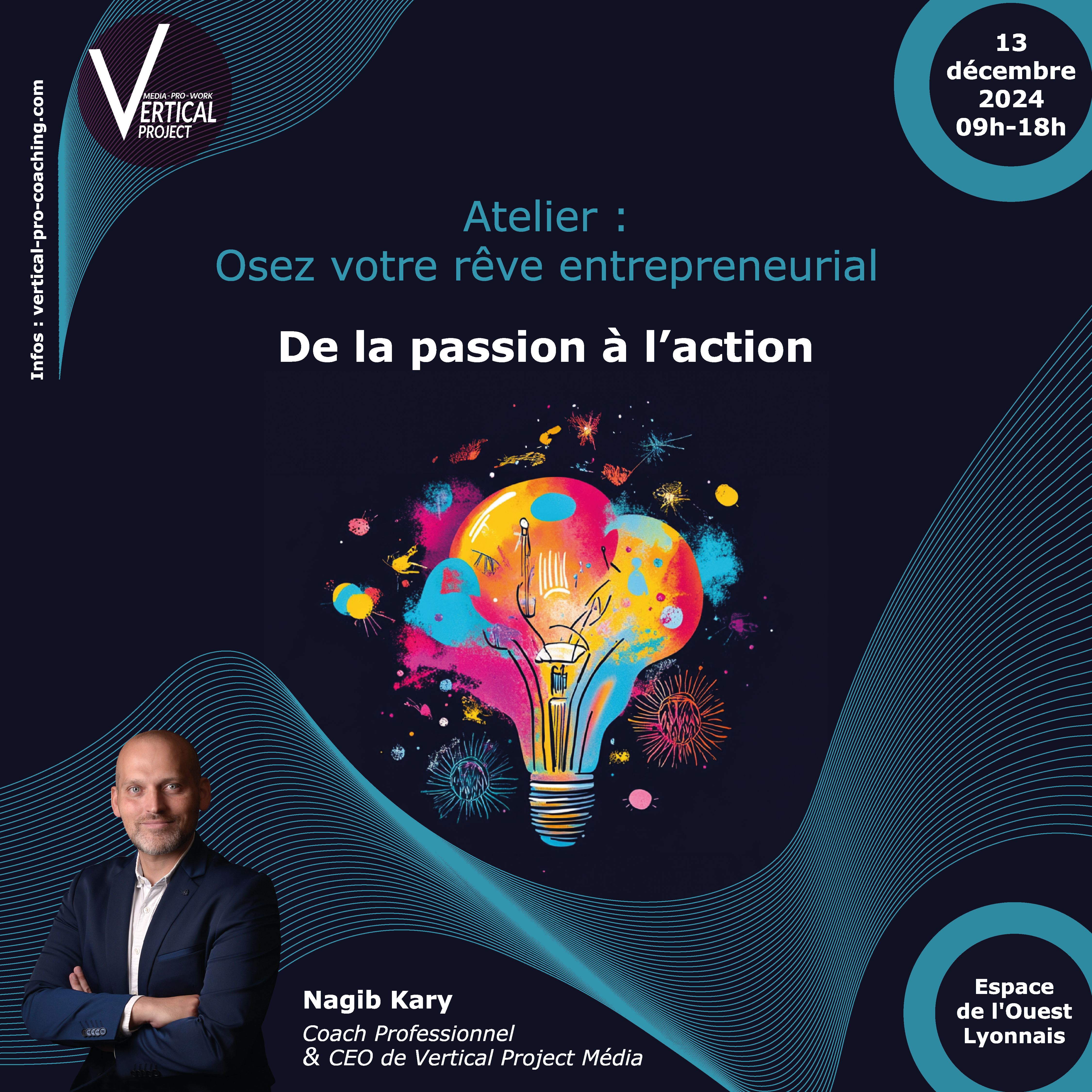 photo de l’atelier `oser l'aventure entrepreunarial` qui aura lieu le 13 décembre 2024 de 9h à 18h à l'espace de l'Ouest lyonnais 69002 Lyon